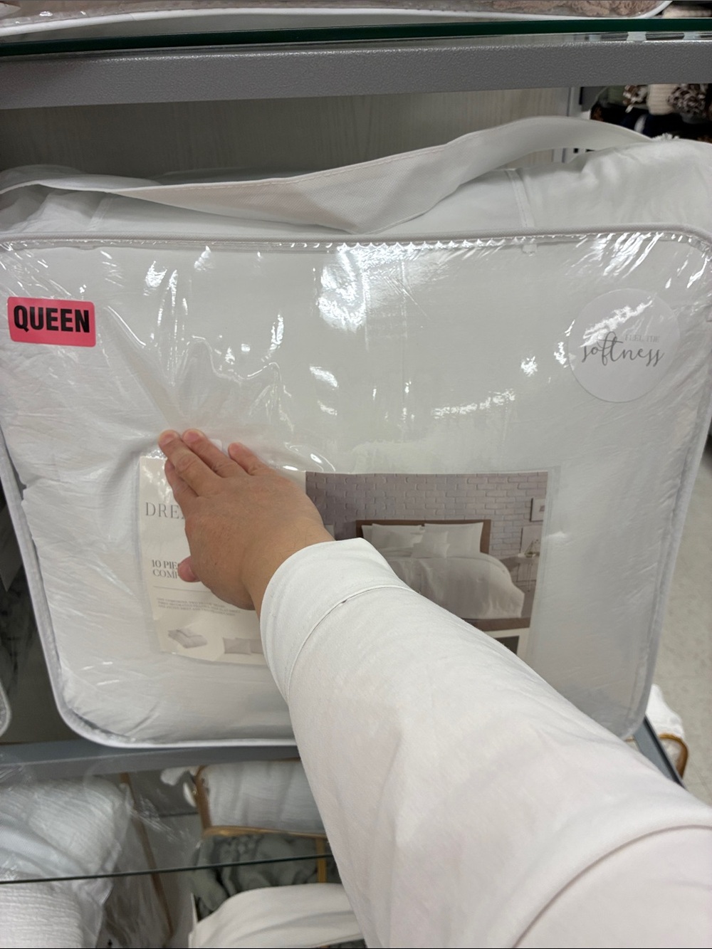 Queen White Bedding Set - Softness Collection